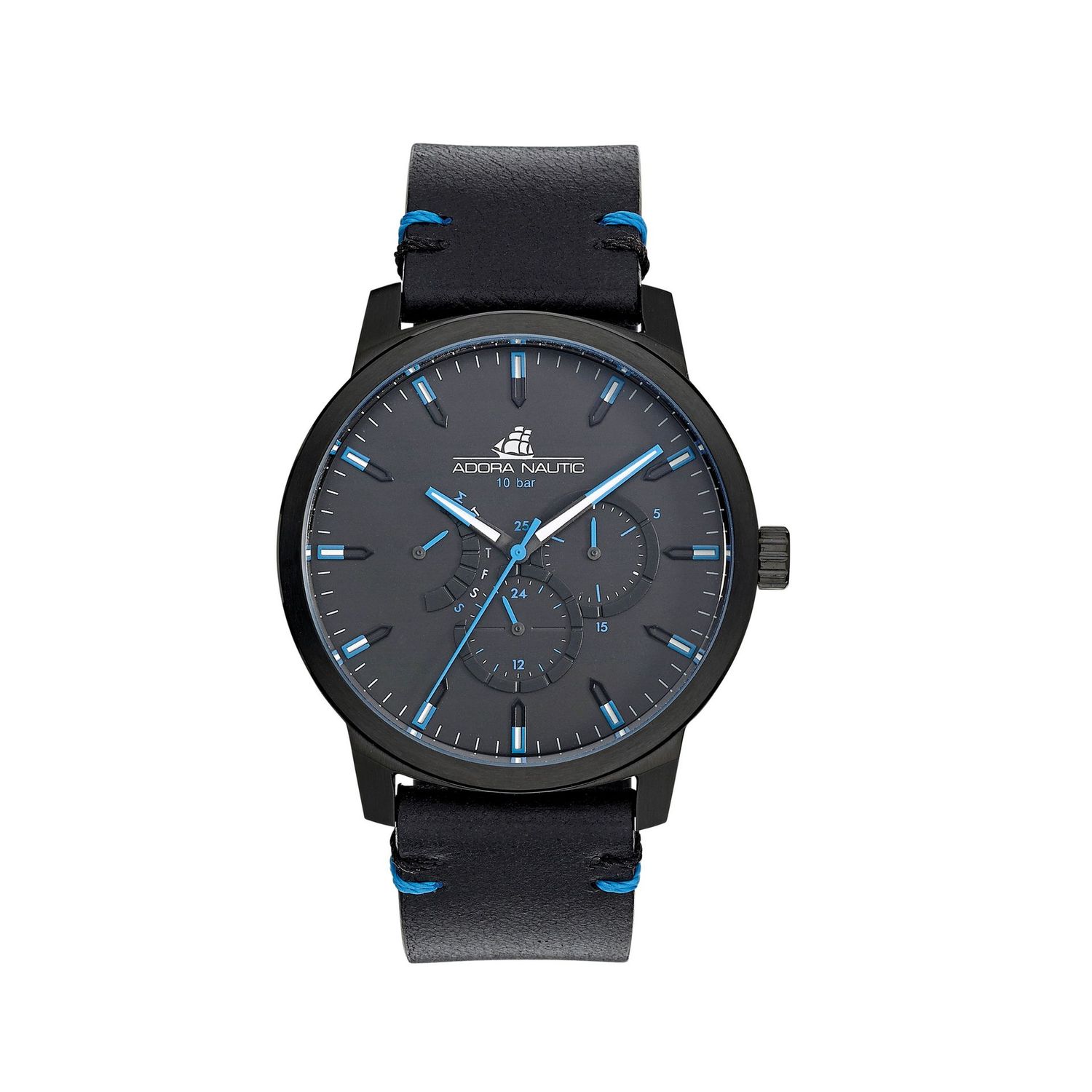 Herrenuhr Lederband Adora Nautic