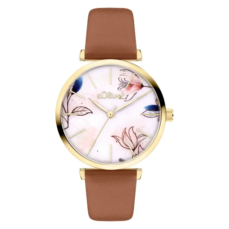 s.Oliver Damen Armbanduhr Lederband s.Oliver Damen Armbanduhr Lederband