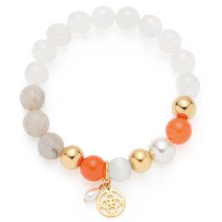 Leonardo Armband gold weiß Solera