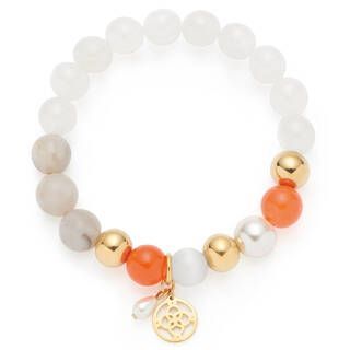 Leonardo Armband gold weiß Solera
