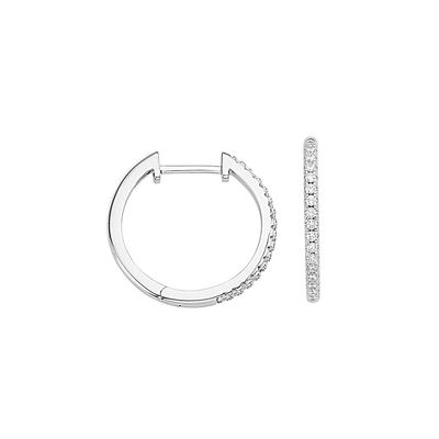 Creolen Silber 15 mm gelb vergoldet