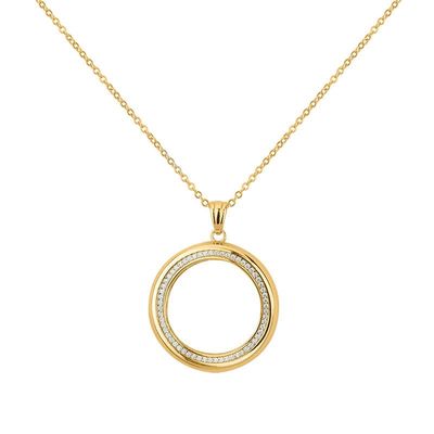Collier Silber 925 vergoldet Steinbesatz Collier Silber 925 vergoldet Steinbesatz