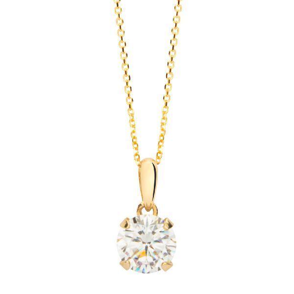 Halskette  Gold 375/- Zirkonia