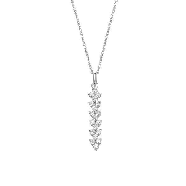 Halskette mit Anhänger Silber mit Zirkonia