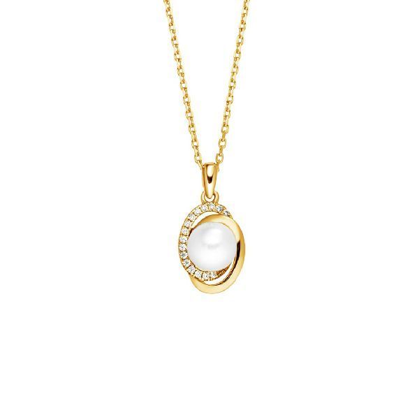 Halskette  Gold 375/- Perle