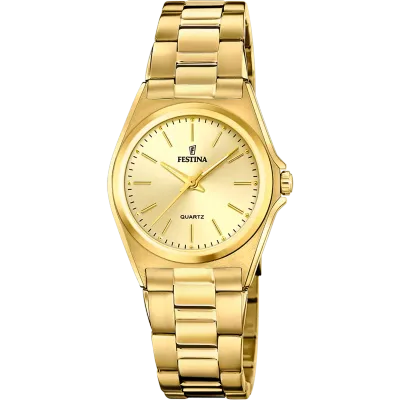 Festina Damenuhr Edelstahl goldfarben Festina Damenuhr Edelstahl goldfarben