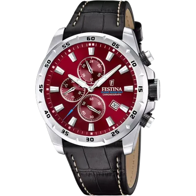 Festina Herrenuhr Lederband Multifunktion Festina Herrenuhr Lederband Multifunktion