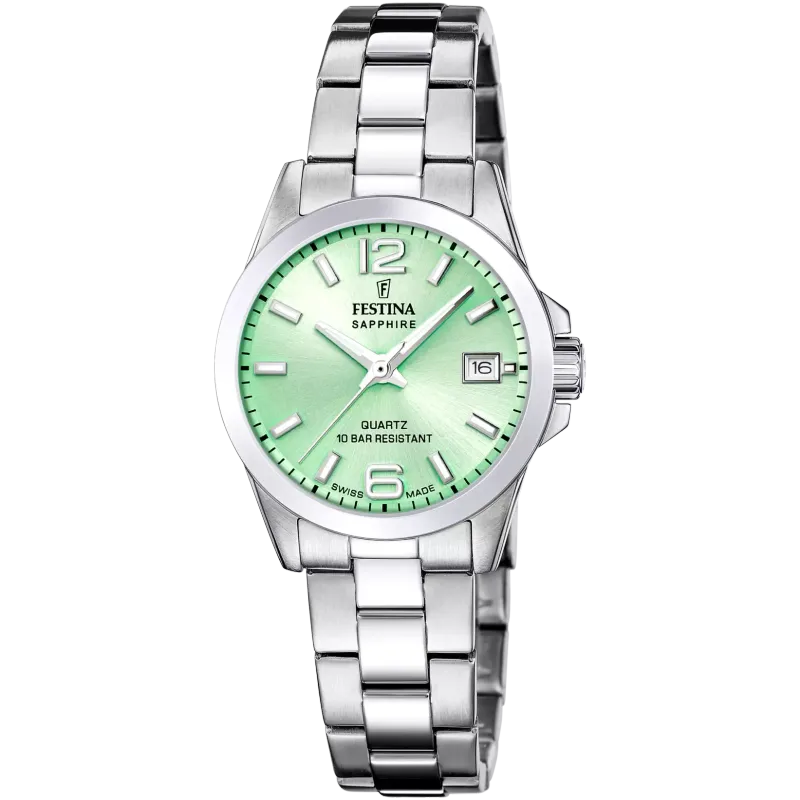 Festina Damenuhr Swiss Made Edelstahlband Festina Damenuhr Swiss Made Edelstahlband