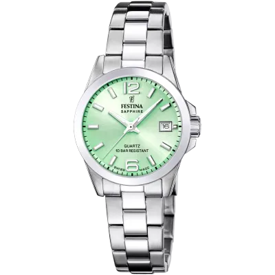 Festina Damenuhr Swiss Made Edelstahlband Festina Damenuhr Swiss Made Edelstahlband