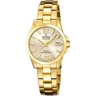 Festina Damenuhr Swiss Made Edelstahlband Festina Damenuhr Swiss Made Edelstahlband