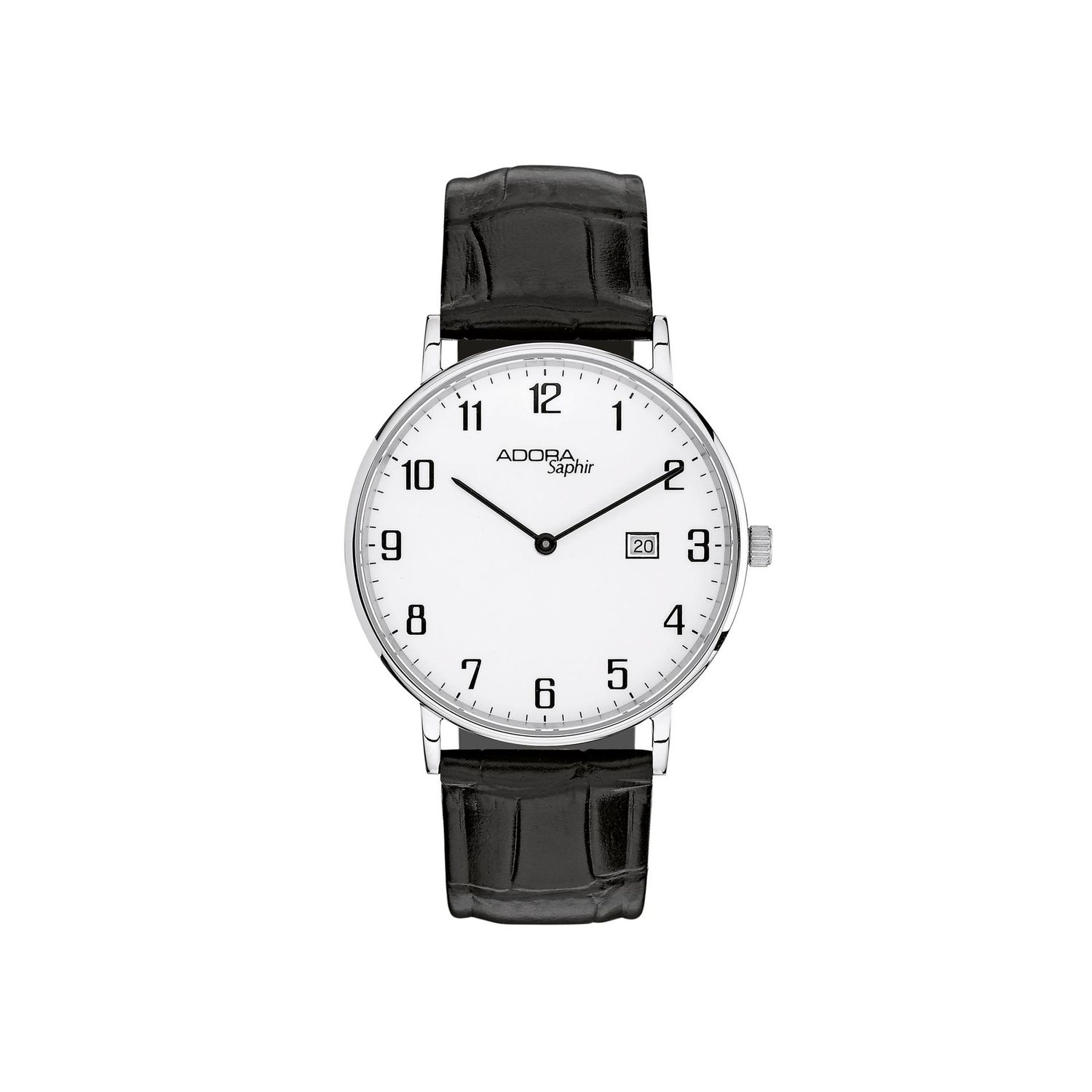 Herrenuhr Adora Safir Lederband