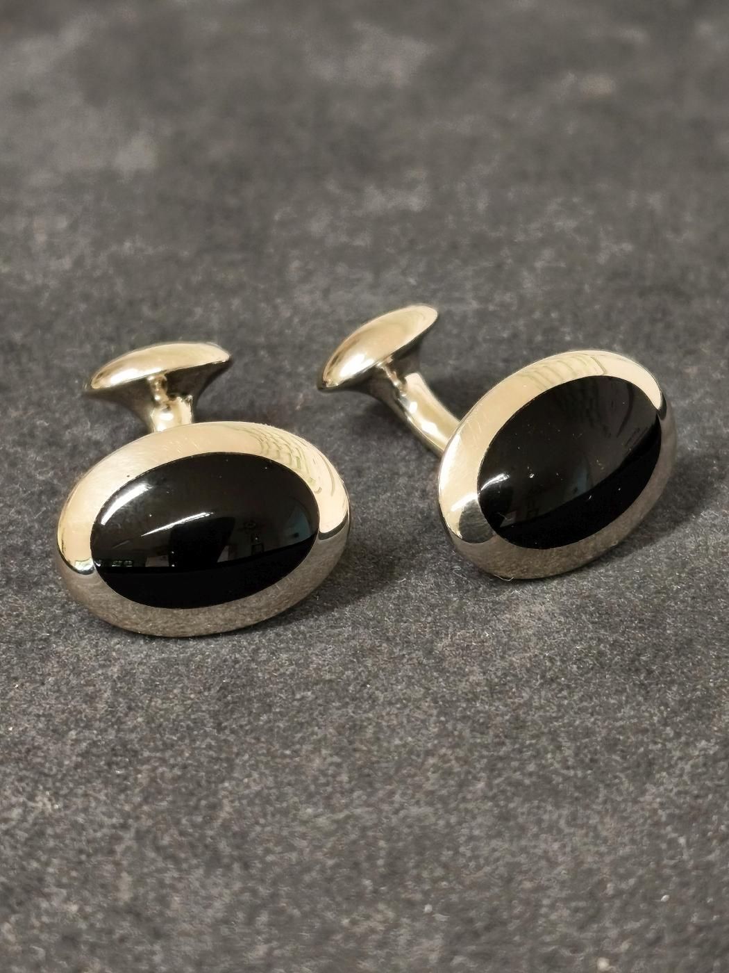 Manschettenknöpfe 925 Silber Perlmutt