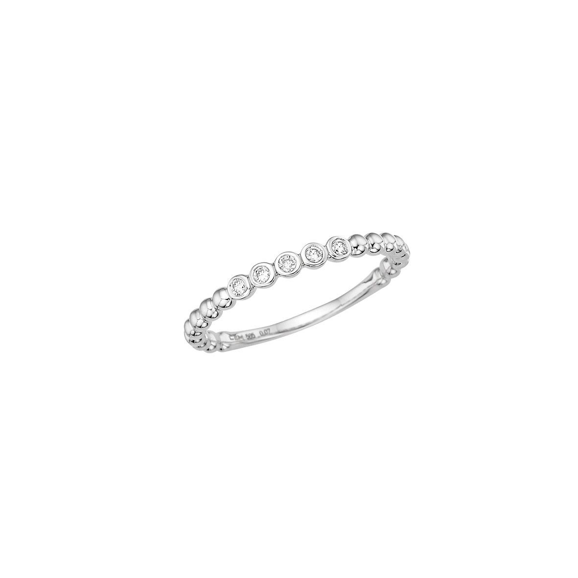 Damenring 585/- Weißgold Brillant