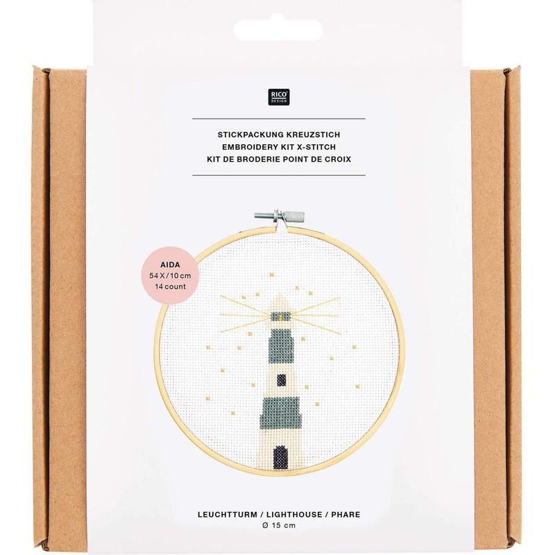 Rico Design Stickpackung Leuchtturm Rico Design Stickpackung Leuchtturm