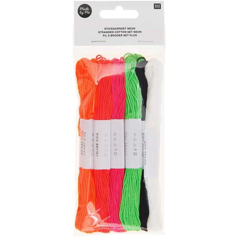 Rico Design Stickgarnset Neon Rico Design Stickgarnset Neon