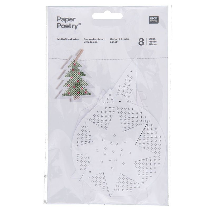Rico Design Motiv Stickkarton Xmas Rico Design Motiv Stickkarton Xmas