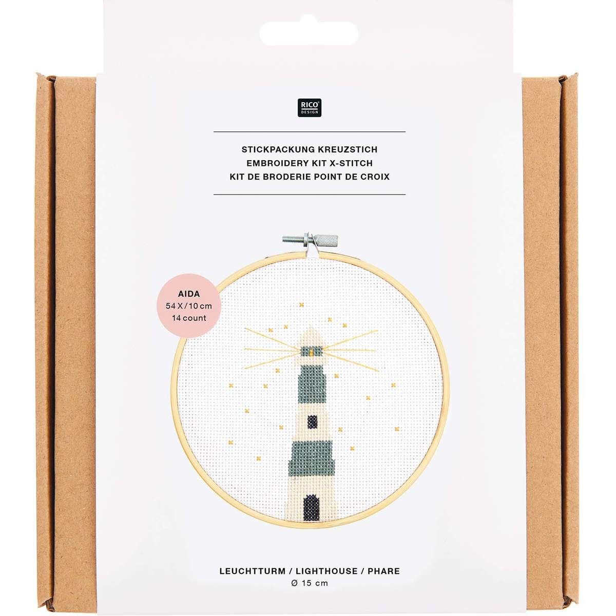 Rico Design Stickpackung Leuchtturm Rico Design Stickpackung Leuchtturm