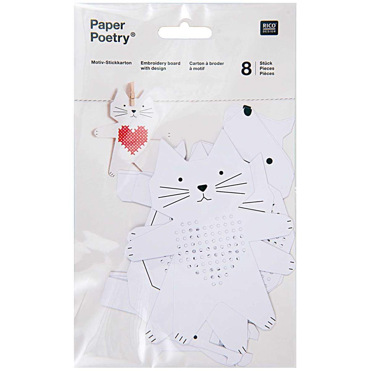 Rico Design Motiv Stickkarton Hund-Pferd Rico Design Motiv Stickkarton Hund-Pferd