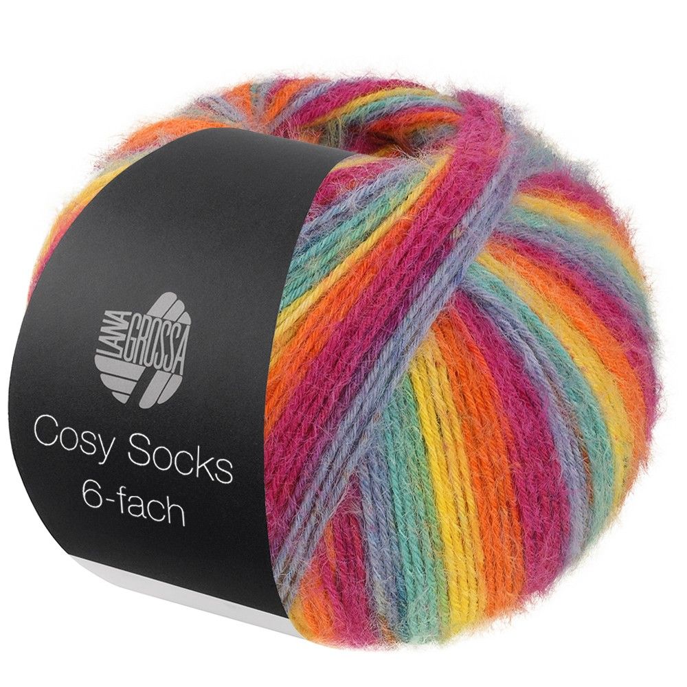 Lana Grossa COSY SOCKS 6-F 150 MULTI STRIPES (150g) Lana Grossa COSY SOCKS 6-F 150 MULTI STRIPES (150g)