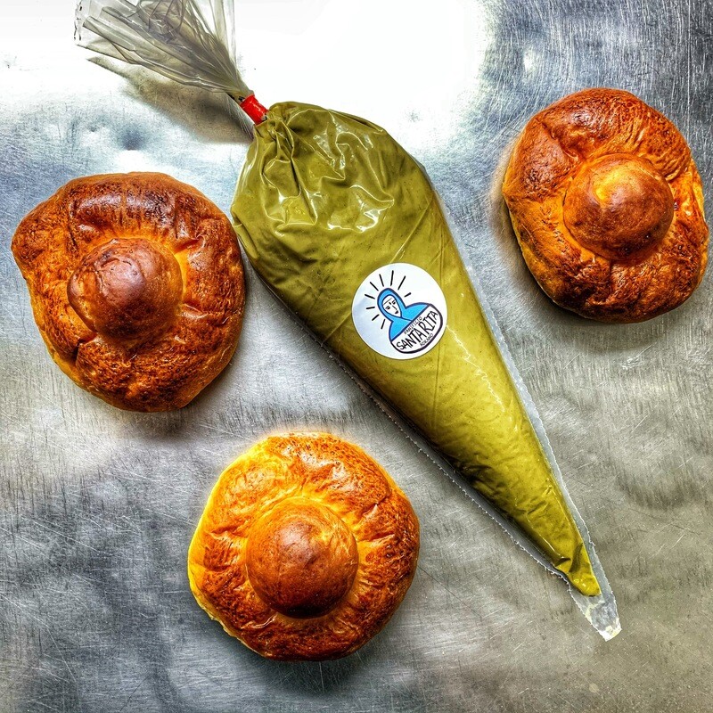 Kit 10 Brioche col Tuppo + Crema Di pistacchio