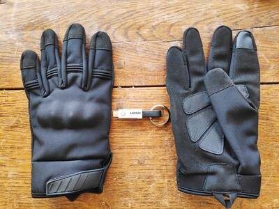 Gants tactiles avec coque de protection