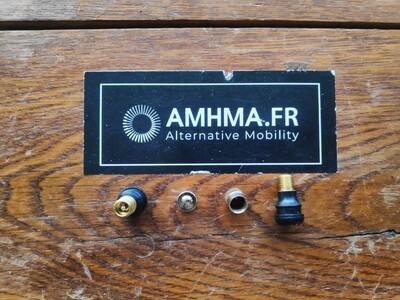 Kit de 2 valves pour pneu tubeless compatibles xiaomi m365, Essential, 1S Pro & Pro 2