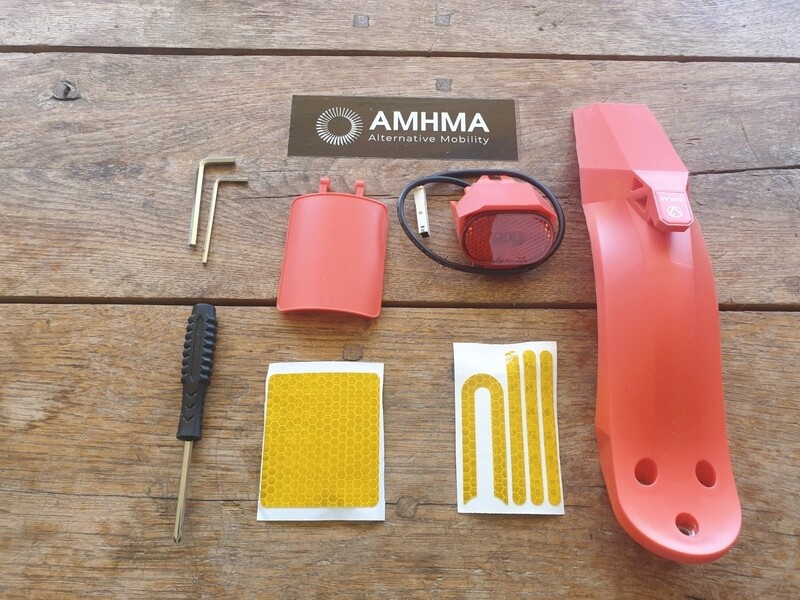 Garde-boue arrière amélioré rouge pour xiaomi m365, Essential, 1S, Pro, Pro 2 & mi3