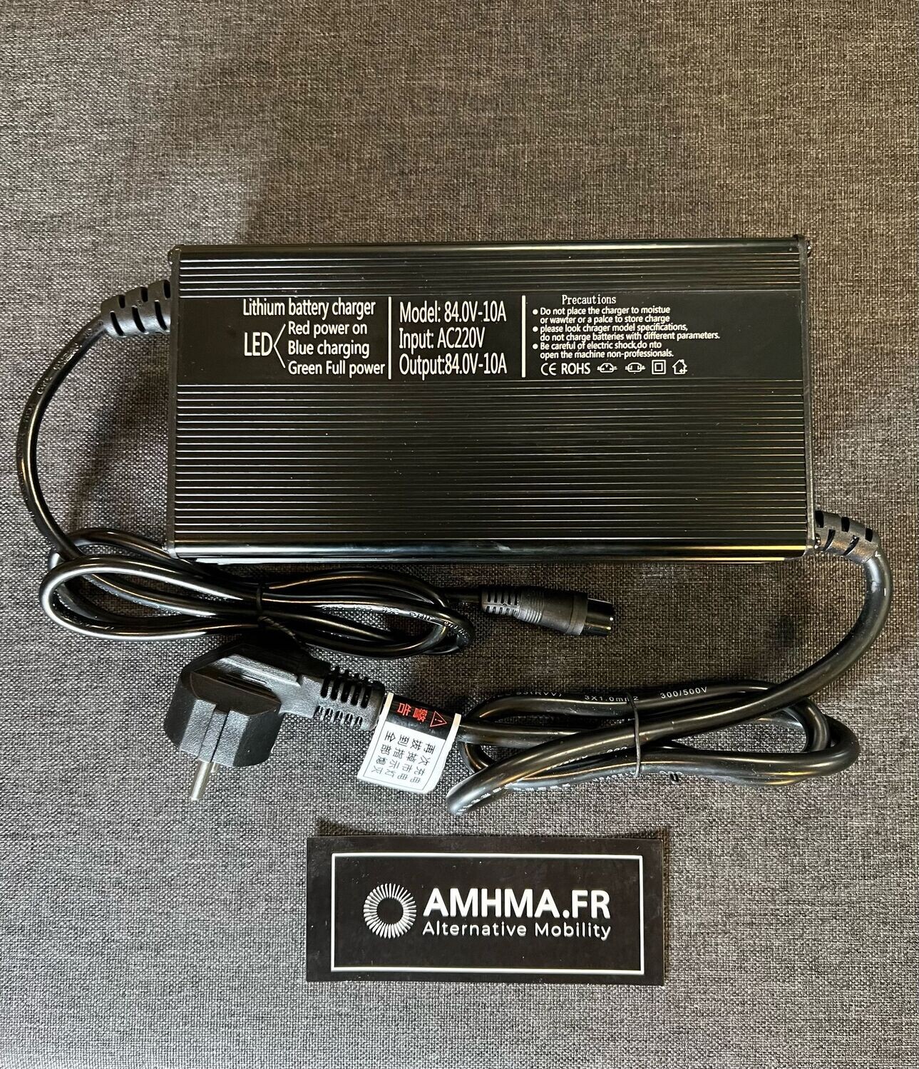 Chargeur ultra rapide Li-ion 72V 10A (84V) 3 pin