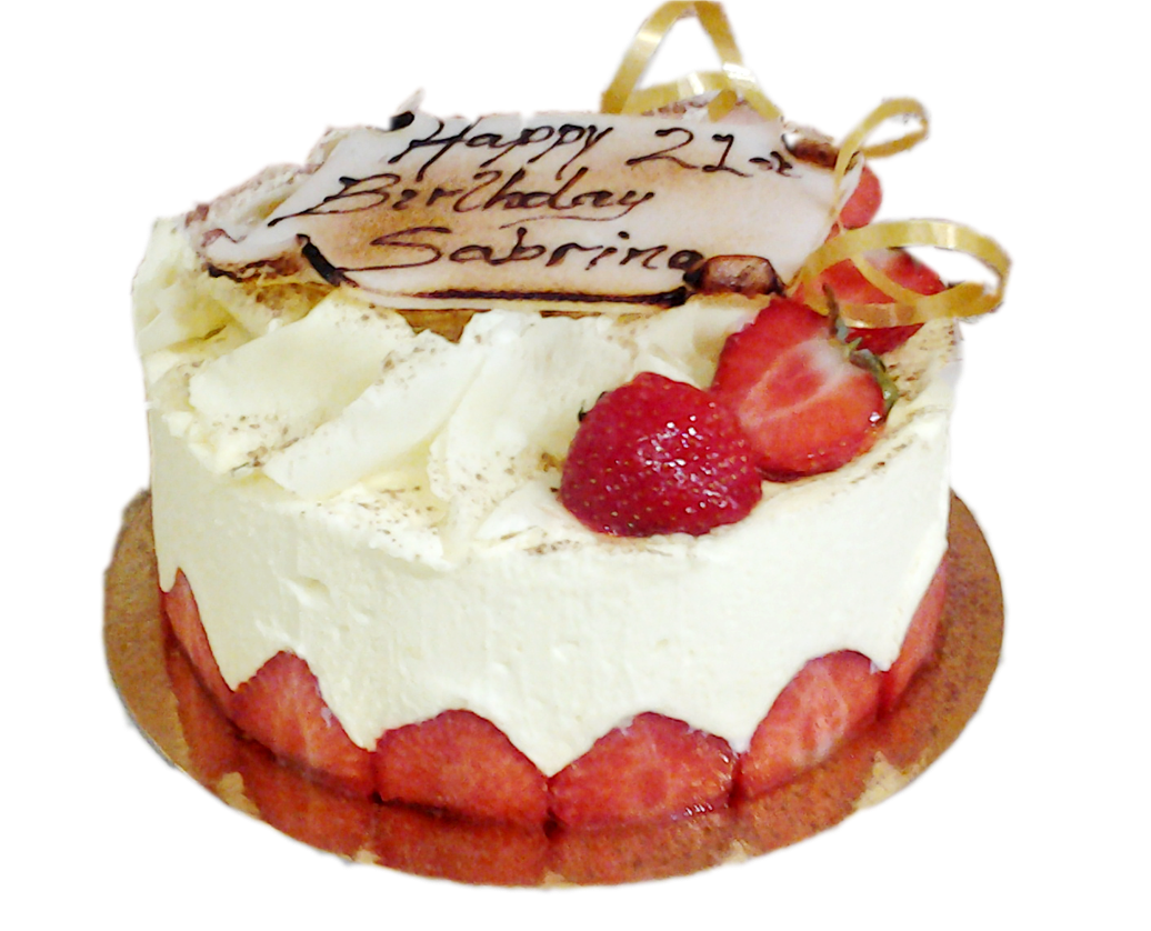 White chocolate fraisier 6 to 8  portions