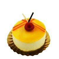 Mango and raspberry cheesecake