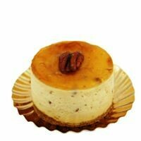 Toffee and pecan cheesecake