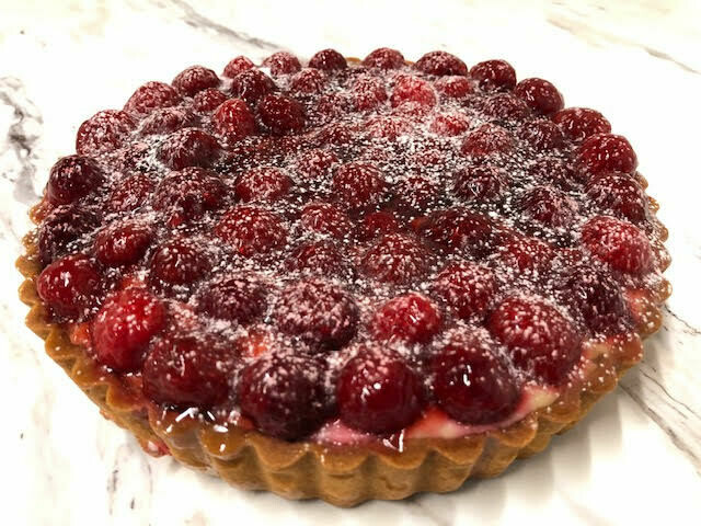 raspberry tart 6 portions
