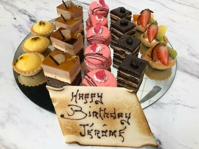 Mirror Display of Deluxe Mini Patisserie