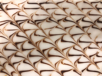Mille Feuille Made Using Traditional Vanilla Crème Pâtissière, Topped With Fondant. 6 Portions 