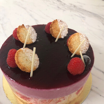 Vanilla and cassis mousse 10 Portions 