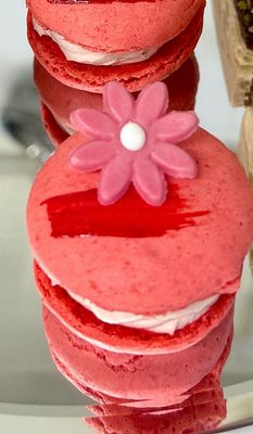 Mini Raspberry Macaron