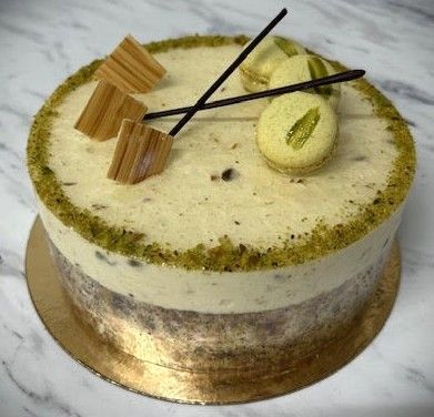 Pistachio chibouste 16  portions