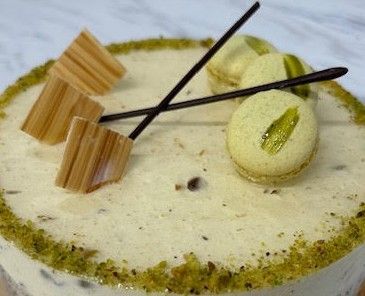 Pistachio chibouste 16  portions