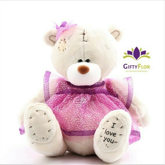 Peluche Luhana Osita princesa en caja de regalo