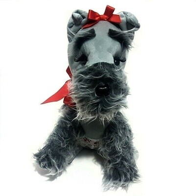 Peluche Perrito Schnauzer en Caja