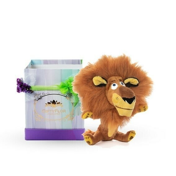 Peluche  Alex el León en Caja de Regalo