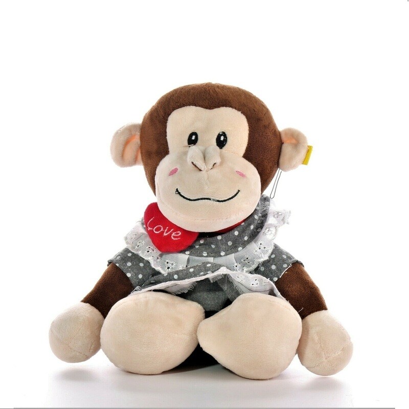 Peluche Monita Tutu con Vestido en caja de regalo