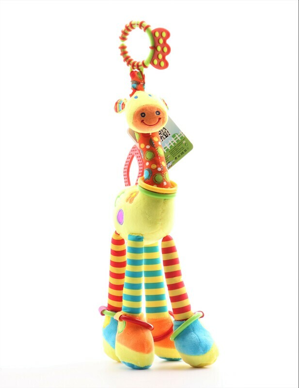Peluche - jirafa sonajero didáctico para bebé