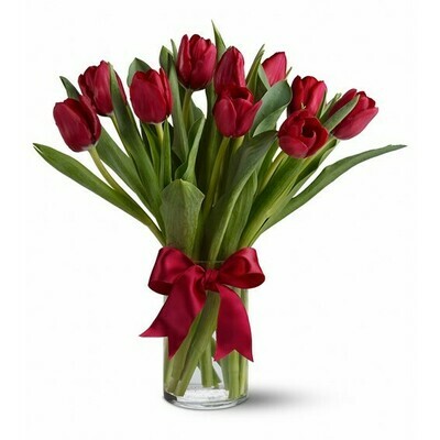 Tula Tulipanes en Florero en tu color favorito