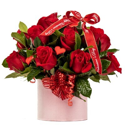 rosas en caja