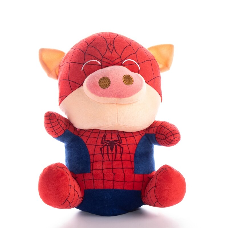 Peluche Cerdito Hombre Araña en caja de regalo
