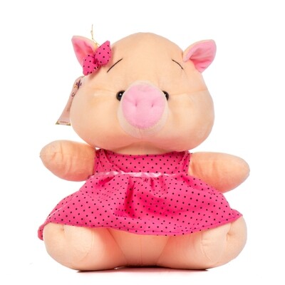 Chanchita de peluche en caja de regalo