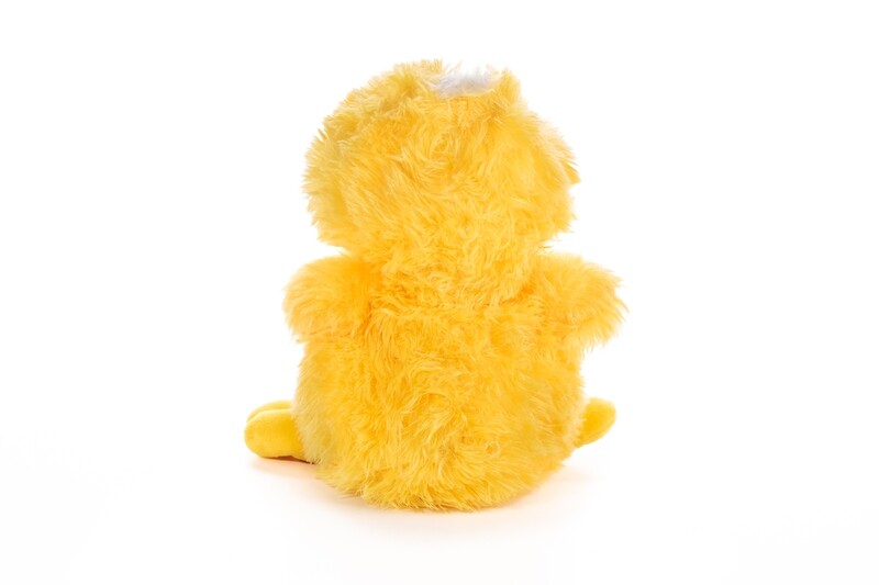 Peluche Patito amarillo con corbatín de Lunares