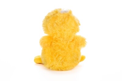 Peluche Patito amarillo con corbatín de Lunares