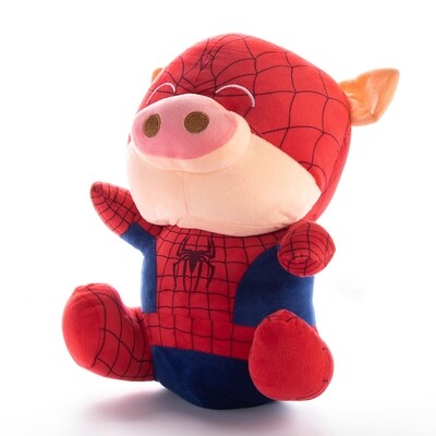 peluche cerdito hombre araña
